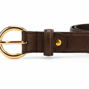 Womens PU Leather <b>Belt</b> Brown <b>Gold</b> Buckle Fashion Waist <b>Belt</b> <b>for</b> <b>Dresses</b> Jeans Wholesale Supplier Custom OEM Accessories Exporter - Product Image 5