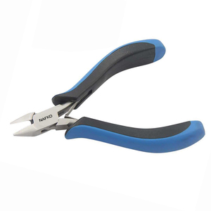 Top Quality Flush <b>Cutter</b> 120mm With Spring Black & Blue Ergonomic Handles Non-Slip Grip Joint Box Jewelry Making wire <b>cutters</b> - Product Image 1