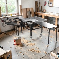 Scie à panneaux coulissante de précision pour le travail du bois industriel, machine de découpe du bois de haute qualité