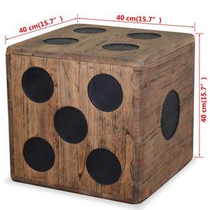 Petite boîte de rangement en bois naturel Mindi, bac de rangement cubique - Product Image 5