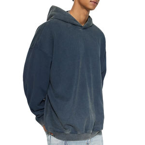 Sudadera con Capucha Personalizada de Felpa Francesa Gruesa, Estilo Casual, Sin Cordones, Sin Bolsillos, Degradado, Vintage, Lavado Ácido - Product Image 5