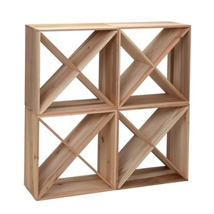 Mango Wood <b>Stackable</b> Wine <b>Crate</b> 2-Bottle Rustic Wholesale | Handcrafted India - Product Image 5