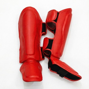 Protège-tibias en cuir professionnels sur mesure de haute qualité pour Muay Thai et Kickboxing, fabriqués en usine - Product Image 1