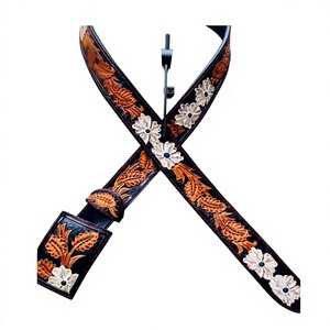 เข็มขัดหนังแท้สำหรับสุภาพบุรุษดีไซน์แบบวินเทจหัวเข็มขัดเหล็กทำมือสั่งทำวัสดุโรงงานจำนวนมากตรงอินเดีย - Product Image 6