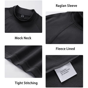 Camisetas de compresión para hombre, manga larga, ligeras, de secado rápido, atléticas, de tela elástica, camiseta interior, ropa de gimnasio. - Product Image 5