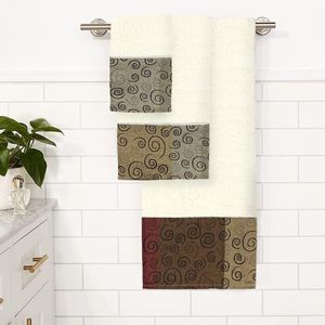 Modern Decor 3-Piece <b>Bath</b> <b>Towel</b> <b>Set</b> Unique Multi-Color Design - Product Image 3