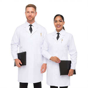 Blouse de laboratoire blanche à manches longues OEM 2026 en gros – Uniformes médicaux pour hôpitaux, médecins, infirmières et étudiants - Product Image 1