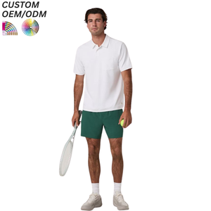 Conjunto de Camiseta y Pantalones Cortos Deportivos de Tenis Personalizados, Unisex, Transpirables, Estampados, de Secado Rápido, para Marcas OEM ODM al por Mayor - Product Image 1