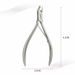 Pince à cuticules professionnelle de style classique, en acier inoxydable, avec lame tranchante et large ouverture de mâchoire, outil de manucure durable pour - Product Image 2