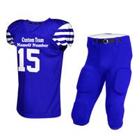 Conjunto de Uniforme de Fútbol Americano Rojo Personalizado para Adultos, Hombres, Pantalones de Jersey Transpirables de Poliéster con Número 15 y Nombre del Equipo