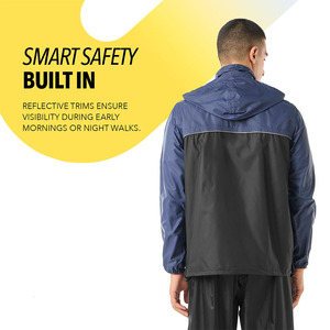 <b>Lightweight</b> Waterproof Windproof Outdoor Wear Custom Logo <b>Men</b> <b>Rain</b> <b>Jacket</b> with Adjustable Hood Waterproof Outdoor <b>Rain</b> <b>Jacket</b> - Product Image 6