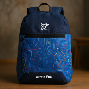 Sac à dos antivol et étanche pour ordinateur portable Arctic Fox 17L pour garçons et filles, denim foncé - Product Image 3