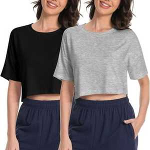 Camiseta Corta para Mujer OEM, Personalizada con Estampado, Corte Ajustado, Manga Corta, Tela Suave de Algodón, Súper Cómoda - Product Image 5