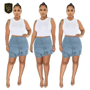 Winter Fashion Wear Women's Denim Skirt Button Customized Design Breathable Vintage Autumn/Winter High Quality - Product Image 2