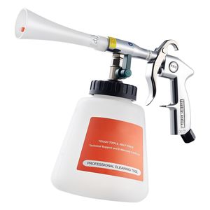 Pistola ad Aria Compressa ad Alta Pressione con 2 Ugelli e Bottiglia per Liquidi da 1L per Pulizia Auto - Product Image 1