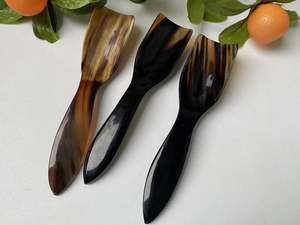 ช้อนทำจากเขาควาย สีธรรมชาติ เป็นมิตรกับสิ่งแวดล้อม ทนทาน รับทำโลโก้และขนาดตามสั่ง สำหรับใช้ในบ้าน ร้านอาหาร งานแต่งงาน - Product Image 6