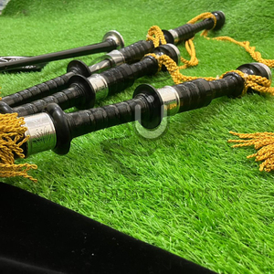 Nuevo y Mejorado: Gaita de Madera Negra de Primera Calidad con Logotipo Personalizado Impreso, Diseño Personalizado, Todos los Colores Disponibles, Personalizable - Product Image 4