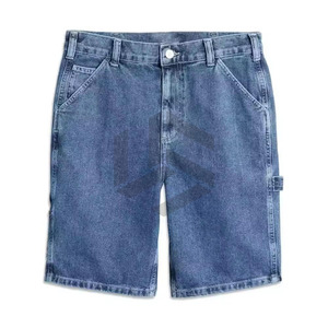 Shorts en jean décontractés pour hommes, 100 % coton, taille mi-haute, confortables, écologiques, pour la gym et la course à pied – Personnalisables, séchage rapide, respirants - Product Image 1