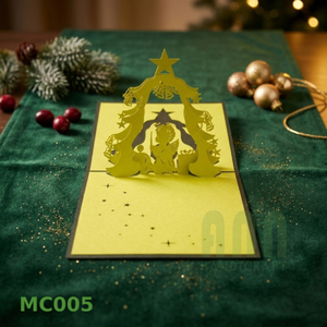 High Quality Offset Printed 3D <b>Paper</b> Christmas Prayer 'Thank You' Greeting Cards Matte/<b>Gloss</b> Varnish UV/Embossing Kid-Friendly - Product Image 3