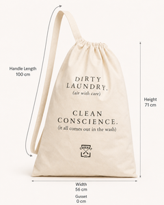 Cotton <b>Laundry</b> Bag 56x71cm 220 GSM Natural Custom Logo Printed <b>Storage</b> Bag Wholesale OEM ODM Private Label Manufacturer Bulk B2B - Product Image 1