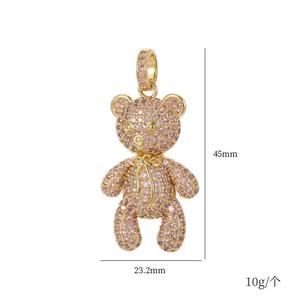 Pendentif Ours en Moissanite Diamantée Effet Glacé Hip Hop en Argent Sterling 925 – Collier Bling Tendance - Product Image 4