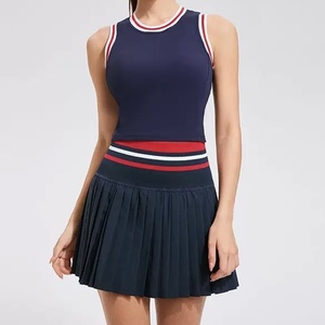 Jupes de tennis pour femmes très vendues, avec tissu de qualité supérieure, 100% polyester, avec poche pour téléphone, en vente - Product Image 2