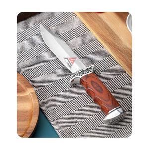 Cuchillo de Caza y Camping de Grado Industrial con Diseño Personalizado OEM/ODM, Hoja de Acero al Carbono, Mango de Madera, Garantía de 3 Años - Product Image 2