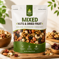 Sachets Doypack Personnalisés Imprimés avec Fermeture Zip Refermable pour Snacks de Noix de Cajou, Qualité Alimentaire, Emballage Alimentaire avec Fermeture Zip