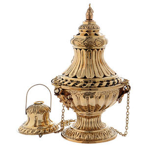 Encensoir Métallique Créatif TCM 2155 en Laiton Antique Fait Main, Durable, Religieux, Couleur Personnalisable, Décoratif - Product Image 1