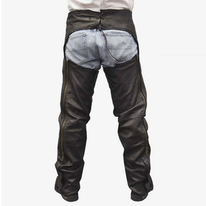 Chaps d'équitation western en cuir véritable de haute qualité pour hommes et femmes, chaps d'équitation longs de haute qualité - Product Image 2