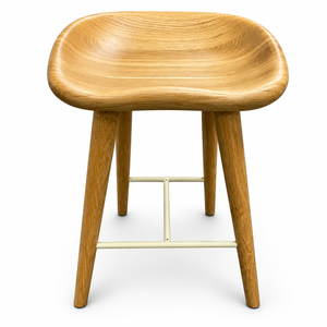 Tabouret en bois moderne pour la maison, tabouret en chêne blanc, meubles pour la maison, prêt à être expédié - Product Image 1