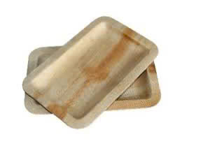 Square Palm Leaf Biodegradable <b>Disposable</b> <b>Plate</b> Traditional Eco-Friendly Party Takeaway Use - Product Image 5