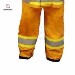 Ensemble de vêtements de travail réfléchissants avec bandes fluorescentes personnalisées, couleur assortie, veste à manches longues à un bouton et pantalon - Product Image 6