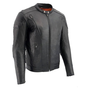 Chaqueta de Motocicleta Reversible Impermeable y Ventilada de Cuero Unisex SAMROZ SPORTS, Protección para Motocross, Transpirable - Product Image 1