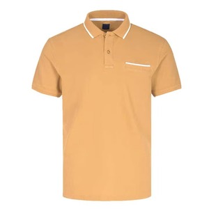Polo en coton Oxford pour homme, manches courtes, couleur unie, décontracté, avec poche, anti-plis, coupe classique, personnalisable, vente en gros OEM - Product Image 3
