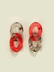 Boucles d'oreilles en résine colorées pour femmes – Boucles d'oreilles de créateur faites à la main avec motifs uniques, accessoires de bijouterie légers - Product Image 5