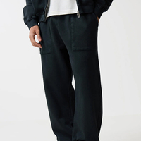 Survêtements personnalisés à fermeture éclair pour hommes, streetwear, veste en molleton de coton avec pantalon de jogging, ensemble de survêtements 2 pièces oversize pour hommes