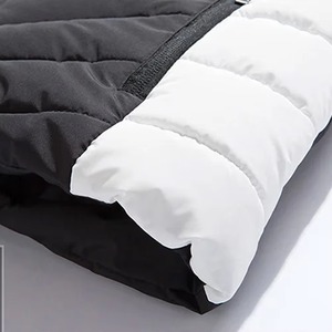 ASTURBAN WEAR <b>Men's</b> <b>White</b> Sleeveless Puffer <b>Vest</b> Stand Collar Zipper Closure Waterproof Reversible Breathable Multi-Pocket - Product Image 6