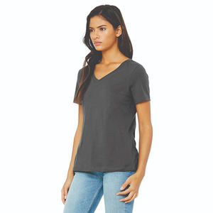 Camiseta de mujer de talla grande personalizada en oferta, tela transpirable 100% algodón, ropa deportiva, camisetas de manga corta para mujer, OEM - Product Image 2