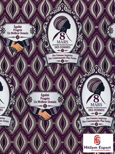 Tela Africana de Alta Calidad con Estampado de Cera, Textil de Algodón Ankara, Día Internacional de la Mujer 8 de Marzo, Fabricante OEM ODM, Venta al Por Mayor - Product Image 6