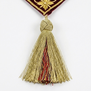 Embroidered Religious Processional Cross Velvet Hanging <b>Banner</b> Tassel Decor Church Festival Use - Product Image 5