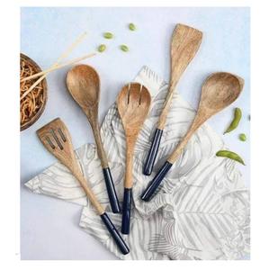 Couverts en bois faits à la main pour la maison, l'hôtel et le restaurant – Ensembles de couverts de table en bois pour la cuisine - Product Image 6