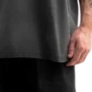 T-shirt Homme Coupe Boxy Col Rond Manches Courtes Décontracté Streetwear Lourd Personnalisable Fabricant de Vêtements - Product Image 6