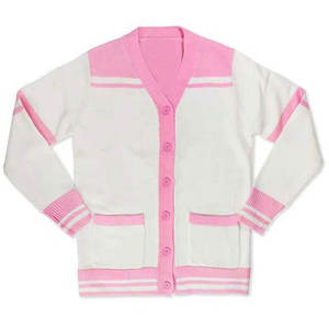 เสื้อคาร์ดิแกนไหมพรมสไตล์ลำลองสำหรับฤดูหนาว ติดกระดุมด้านหน้า พร้อมโลโก้ปัก คุณภาพสูง เหมาะสำหรับทุกเพศ - Product Image 1