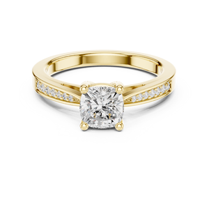 Bijoux de palais en or Bague de fiançailles au design vintage antique en or 14 carats - Product Image 4