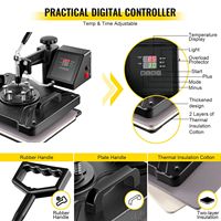 Presse à chaud par sublimation 8 en 1 avec découpeuse de vinyle de 53 pouces