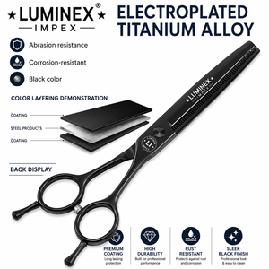 Premium Pet Grooming <b>Scissors</b> Set High Quality Stainless Steel Titanium-Coated Handles 7000-9000 RPM Professional <b>Dog</b> Hair - Product Image 2
