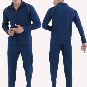 Survêtement homme OEM/ODM 100% polyester, poids lourd, respirant, impression de logo personnalisée, vêtements de sport décontractés pour homme - Product Image 1