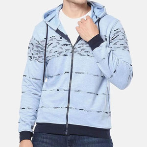 Parfait pour la salle de sport, les voyages et le streetwear quotidien, sweats à capuche modernes à fermeture éclair pour hommes, tissu respirant, coupe décontractée, design léger, idéal - Product Image 1