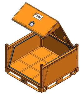 Conteneur de stockage ultime de 550 livres, mini-conteneurs avec revêtement en poudre IP65 et résistance supérieure aux chocs, cabine à outils - Product Image 6